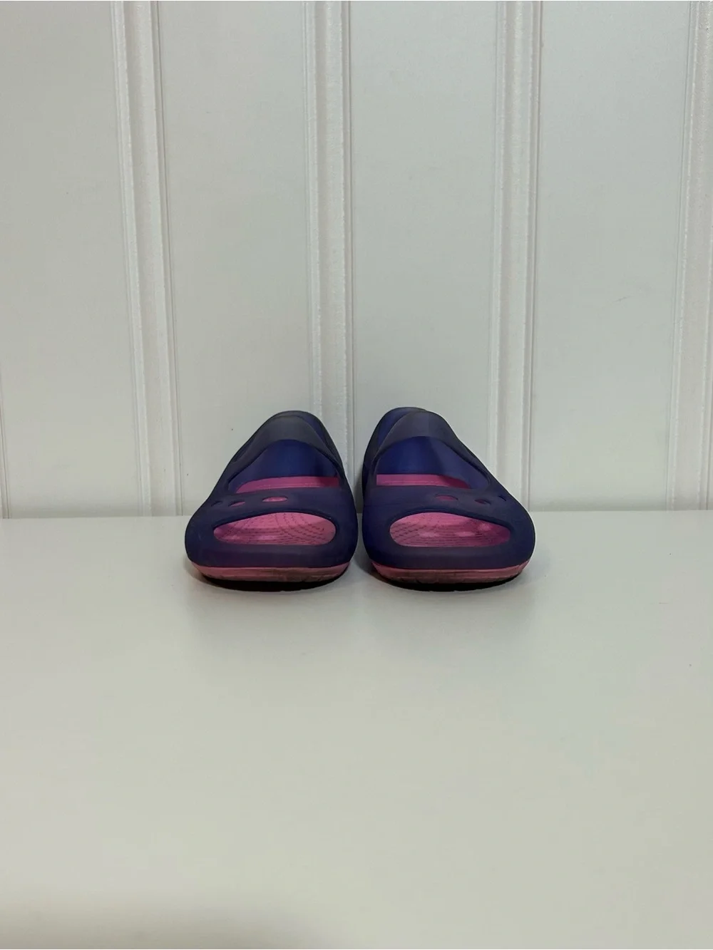 Crocs Kids Waterproof Purple Pink Mary Jane Clog